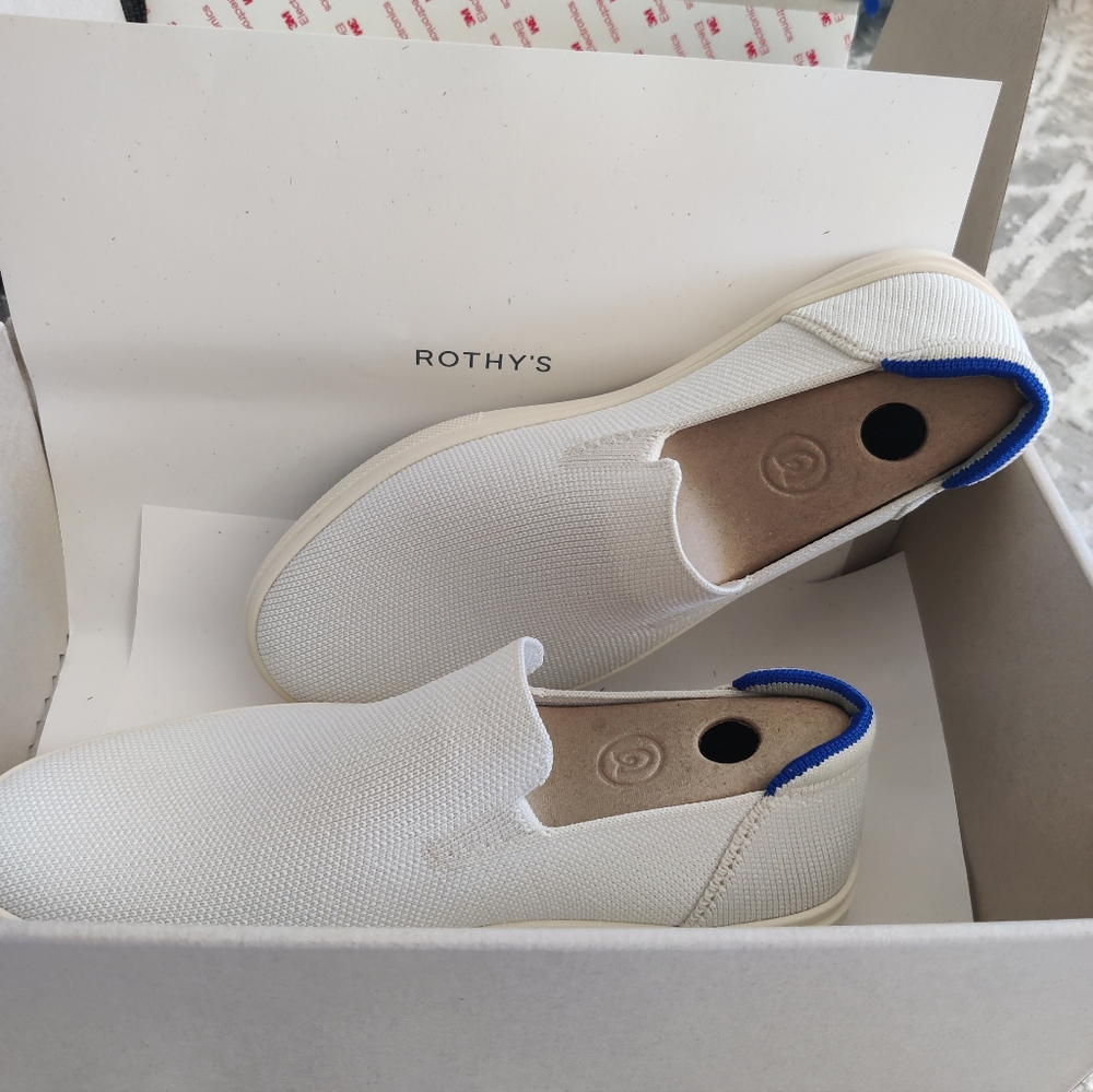 Rothy's City Slip On Sneaker - White